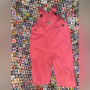 Carhartt Vibrant Pink Bib Overalls